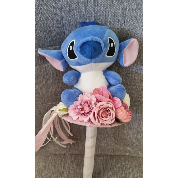Nagy Stitch csokor - rózsaszín 